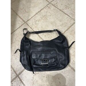 Banana Republic Black Genuine Leather Hobo Bag Purse Handbag Excellent Condition